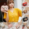 thumbnail image 5 of Women PU Leather Crossbody Shoulder Bag Elegant Silk Scarf Envelope Crossbody Messenger Mini Purse Handbag, 5 of 8