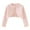 Pink, variant on Girls Long Sleeve Cardigan Childrens Kids Bolero Shrug Knitted Cotton Bolero Open Front Shrug with Button Closure School Cardigans Button Down Uniform Schoolwear