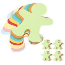 FRCOLOR  45 Pcs Children Reward Decoupage Paper Leaves People Shaped Cut Outs Wall Wallpaper Office