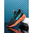 thumbnail image 4 of Men Letter Graphic Breathable Lace-Up Front Running Shoes, Sporty Outdoor Sneakers School Shoes, 4 of 4