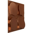 thumbnail image 2 of Ekena Millwork 19 5/8"W x 19 5/8"H Clover EnduraWall Decorative 3D Wall Panel, Bright Coat Copper (12-Pack for 32.04 Sq. Ft.), 2 of 6