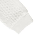 thumbnail image 7 of Ceisia Men Cable Knit Quarter Zip Collar Pullover Sweater Slim Fit Long Sleeve Casual Daily Business Knitted Polo Top White M Gift, 7 of 7