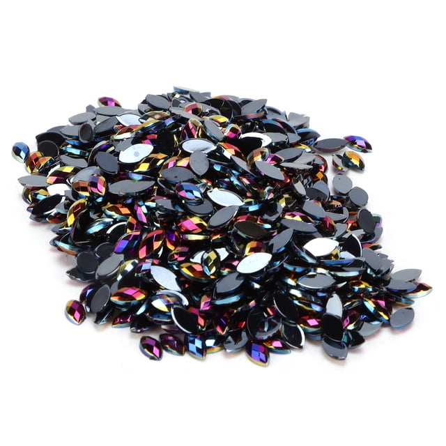 Greensen Craft Rhinestones Flatback, Crafts Rhinestones Horse Eye Shaped Unique And Beautiful Flatback For Gift For DIY Craft For Decoration