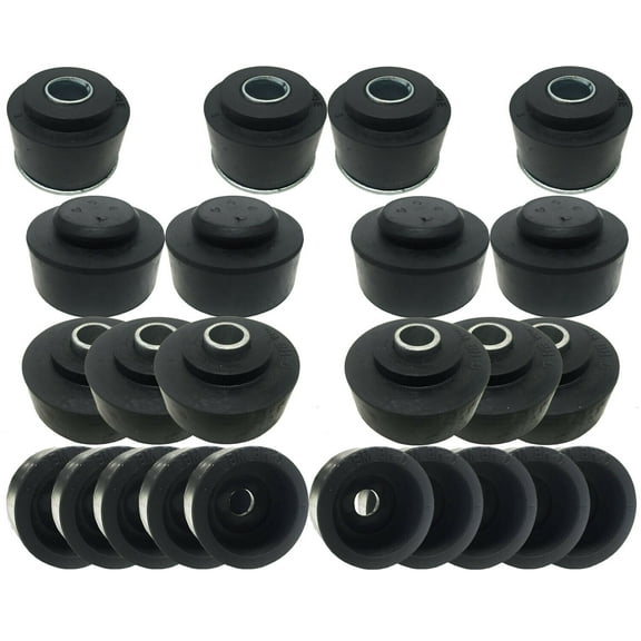 Auto Pro USA Body Mount OE Style Rubber Bushing and Hardware Kit Compatible 1968-1972 GM Coupe BM1022
