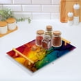 thumbnail image 5 of Iauyy Modern Square Bathroom Tray with Handles - Acrylic & Aluminum Alloy Vanity Countertop Organizer ，Fluid, 5 of 7
