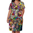 thumbnail image 3 of Vestido para perros 2 perros Vestido holgado con bolsillos para mujer vestido de noche para mujer falda s, 3 of 7