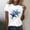 *White, variant on ClodeEU Women's Sea Turtle Print Short Sleeve T-Shirt,Casual Crewneck Tunic Trendy Tee White,Womens Plus M