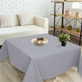 thumbnail image 2 of PiccoCasa Square Polyester Tablecloth for Indoor Outdoor 55x55 Inches Gray, 2 of 7