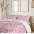 thumbnail image 6 of Ambesonne Rose Duvet Cover Sets, Romantic Blooming Flora, 2-Queen, Pink Purple, 6 of 7