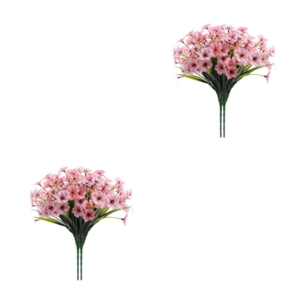 Naiovety 2 piezas ABS para apariencia Bajo mantenimiento Apariencia artificial para Rosa Rosa 2Conjunto