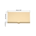 thumbnail image 2 of Professional Business Card Holder Aluminum Slim Pocket Credit Card Case, Gold, Silver 2 Pack, 2 of 6