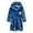 Dark Blue, variant on CHGBMOK Girls Robes Flannel Kids Bathrobe Plush Toddle Robe Hooded Sleepwear with Belt