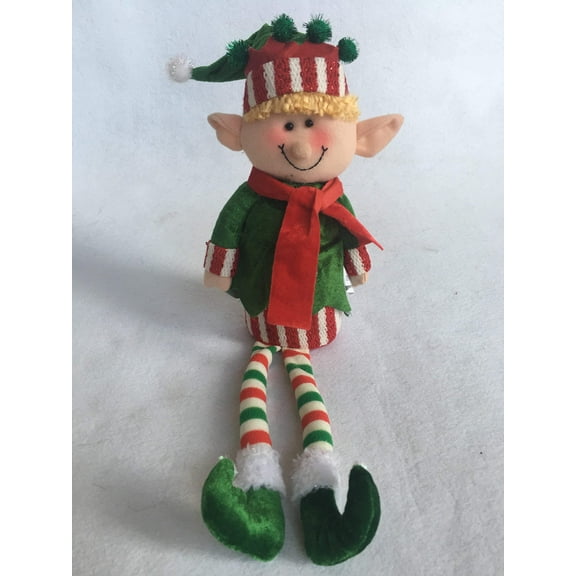 Christmas 10” Sitting Elves with Long Legs