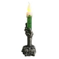 thumbnail image 1 of Amdohai LEDs Dancing Flickering Flameless Candlelight Ambient Lamp with Skull Ghost Pattern Spooky Night Light Table Centerpiece for Halloweens Celebration Themed Party Decoration, 1 of 8