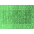 thumbnail image 1 of Ahgly Company Indoor Rectangle Oriental Emerald Green Traditional Area Rugs, 4' x 6', 1 of 4