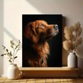 thumbnail image 6 of Golden Retriever Art Canvas Print，Pet Wall Decor for Living Room Bedroom Office Cafe Bar Home, 6 of 8