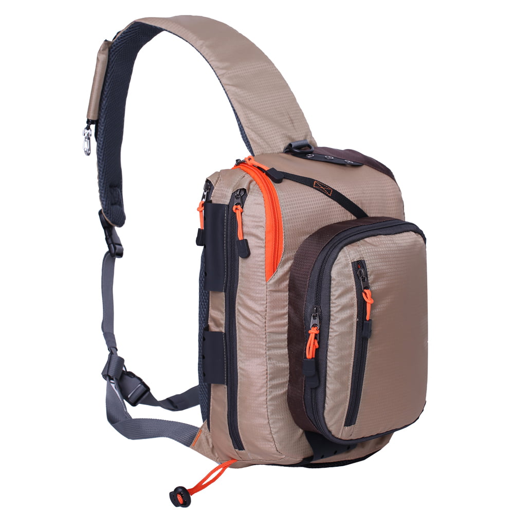 Fly Fishing Shoulder Strap Tackle Organizer Bag Pack Camping Hiking Cloth Sack 