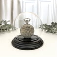 thumbnail image 3 of Plymor 3.5" x 4" Glass Display Dome Globe Cloche (Black Wood Veneer Base), Pack of 24, 3 of 3