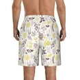 thumbnail image 3 of Kdxio Lavender Flowers Pattern Mens Casual Shorts - Drawstring Summer Beach Sports Shorts for Men, 3 of 9