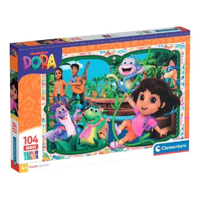 Rompecabezas Clementoni Maxi Dora la Exploradora 104 piezas