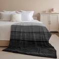 thumbnail image 2 of Throw Blanket for Couch Grey Wood Grain Soft Fleece Flannel Blankets Cozy Lightweight Blanket for Home Sofa Living Room Rustic Ombre Wooden Stripes Bed Throws 60" x 80", 2 of 9
