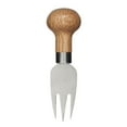 thumbnail image 2 of Sagaform Cheese Knife Set Stainless Steel, Oak Handle 3-Piece, 2 of 3