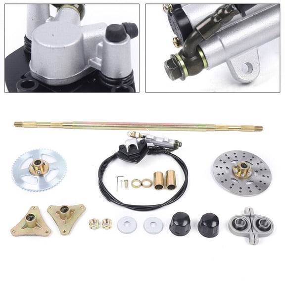 Rear Axle Complete Assembly Kit   Brake Master Cylinder 740mm   Brake Assembly Fit For Quad ATV Buggy Go Kart