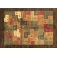 thumbnail image 1 of Ahgly Company Indoor Rectangle Abstract Brown Contemporary Area Rugs, 5' x 7', 1 of 4