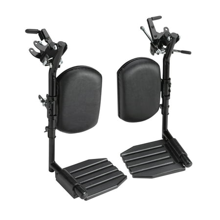 Invacare Wheelchair Legrests, Elevating, Composite Footplates, Padded Calf Pads, 1 Pair, T94HCP