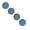 Blue, variant on Macaron Spit Bone Dish Household Snack Small Dish Pickle Dish Plastic Snack Cake Dish For Dining Table Party Garbage Plate Blue 4Pcs