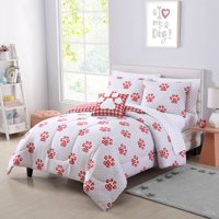 Your Zone Paw Print Bed in a Bag Bedding Set