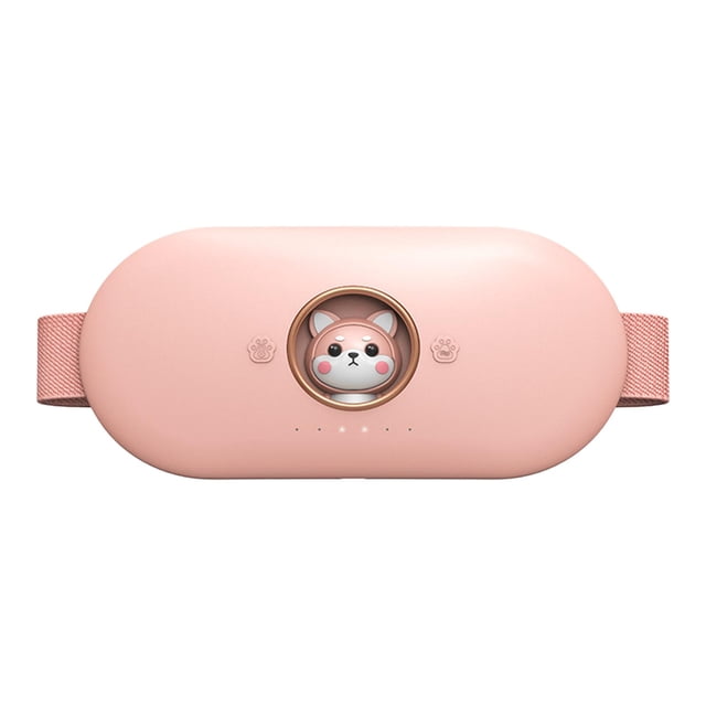 Athleticsshop2018 Dispositivo de calentamiento de cinturón uterino cálido Carga USB con 3 vibraciones Perro Zulema cinturón de calefacción