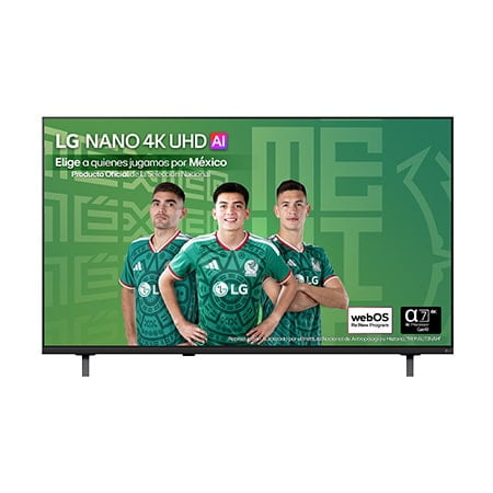 Pantalla 55 pulgadas LG NANO 4K UHD AI NU851 SMART TV webOS 2026