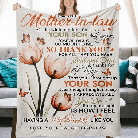

Blankets Gift for Mom Mother s Day Anniversary Wedding Gifts for Mom Christmas Birthday Gift for Mom Gifts for Mom from Daughter Son XL-150*200cm