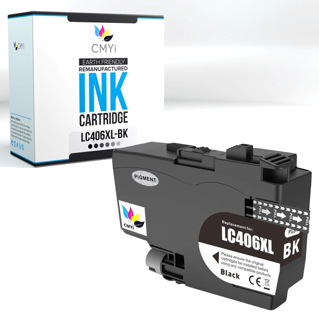 Cartucho de tinta negro CMYi LC406XL de alto rendimiento para Brother