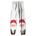 thumbnail image 2 of TTUHYWXI Christmas Sweatpants for Women 2025 High Waist Joggers Drawstring Elastic Fashion Pajamas Pants (White, 3XL), 2 of 3