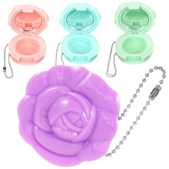 ifundom Small Plastic Jars with Lids 4pcs Lipstick Cases Cosmetic Storage Containers for Travel and Home Use