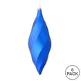 thumbnail image 3 of Vickerman 8" Blue Matte Swirl Finial Ornament, Pack of 6, 3 of 3