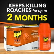 Raid Concentrated Deep Reach Pest Killer & Roach Fogger, 1.5 oz, 3 Count