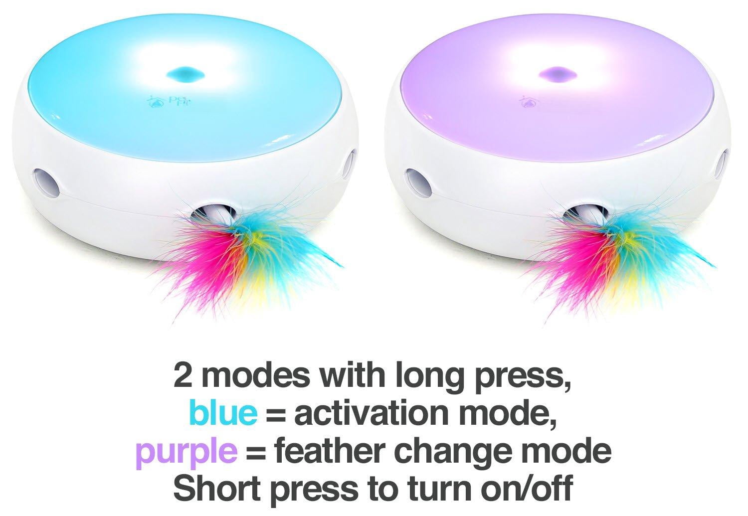 Ambush Interactive Cat Toys For Indoor/outdoor Activity - & Improved Replacement Feathers Available