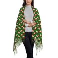thumbnail image 2 of Fotbe Gnomes In Caps Print Womens Fall Winter Scarf Tassel Soft Warm Blanket Scarves Womens Shawl Wraps, 2 of 8