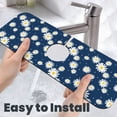 thumbnail image 6 of Kdxio Daisies Flowers Pattern Non-Slip Diatom Mud Faucet Drain Pad,Self Absorbent Mat for Kitchen Sink for Variety Kitchen & Bathroom Countertops, 6 of 7