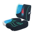 thumbnail image 1 of Soporte Lumbar para Silla de Oficina con Gel Cojin para Coxis y Ciatica Ergonomico Almohada Lumbar para Asiento Automovil Cushion de Respaldo Ortop&eacute;dica Espuma con Memoria Aliviar Dolor de, 1 of 8