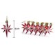 thumbnail image 4 of Colgante de Decoración de Árbol de Navidad Rojo con Forma de Estrella, Accesorio para Boda, Día de Año , Decoración de Ventana, Colgante, B, 4 of 5