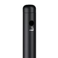 40" Black Free Standing Smoker Pole and Base. For use Outside of Office