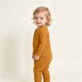 thumbnail image 6 of Jalioing Infant Baby Long Sleeve Romper Solid Color Jumpsuit Comfy Cute Cotton Bodysuit Fall Winter Outfits 0-24 Months, 6 of 8