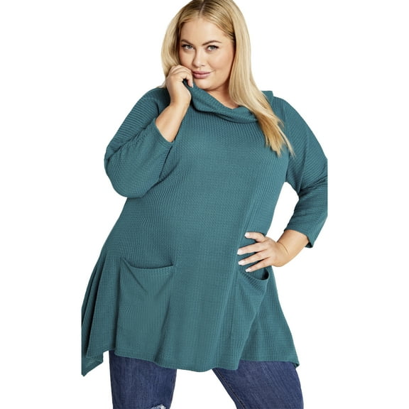 Avenue Women's Plus Size Ari Pocket Tunic