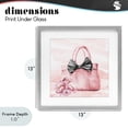 thumbnail image 4 of Stupell Industries Shabby Chic Blush Glam Time Bag Gray Framed Print Under Glass, 13 x 13, by Kim Allen, 4 of 8