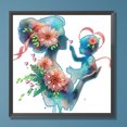 thumbnail image 3 of Pittura diamante 5D fai da te trapano a forma speciale parziale madre bambino istantanea 30x30 cm, 3 of 9
