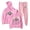 Pink, variant on Pouya Tour 2025 Fall Suit Women Men Cool Hoodies Jogger Pants Sets Harajuku Sweatsuit